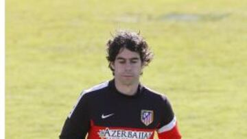 Tiago, durante un entrenamiento del Atlético de Madrid.
