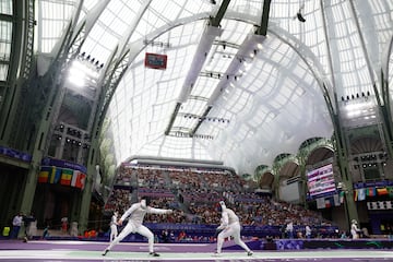 Carlos Llavador, en acción en el Grand Palais de París. 
