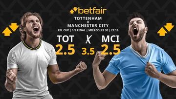 Tottenham Hotspur vs. Manchester City: horario, dónde ver, pronósticos, estadísticas y cuadro