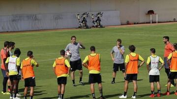Primer entrenamiento del Albacete de Luis Miguel Ramis.