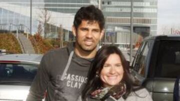 Diego Costa en el Hotel Eurostar.
