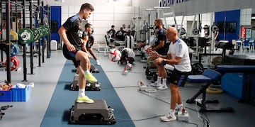 Pintus, en el gimnasio de Valdebebas.