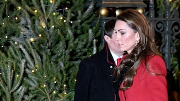 Britain's Catherine, Princess of Wales, attends the "Together At Christmas" carol service, at Westminster Abbey, in London, Britain, December 6, 2024. REUTERS/Jaimi Joy