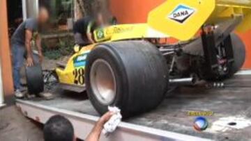 Momento del v&iacute;deo en el que embargan el coche de Fittipaldi.