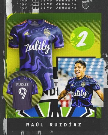 Las 10 camisetas más vendidas de la MLS en 2021