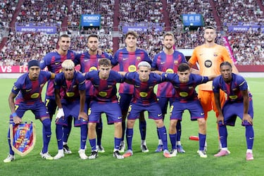 Formación inicial del Barcelona.