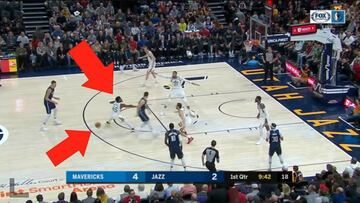 Doncic desata el modo All Star: Donovan Mitchell dando vueltas sin saber dónde está el balón...