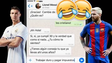 Los Whatsapps de Cristiano a Messi que arrasan en Youtube