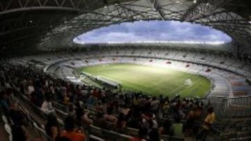 El estadio de Fortaleza es uno de los ya inaugurados.