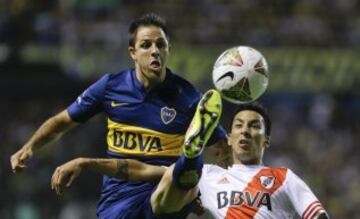 Boca Juniors igualó en la Bombonera ante River Plate 0-0 en la semifinal de ida de la Copa Sudamericana. 