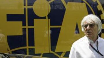 Ecclestone, en el GP de España en el Circuit de Catalunya.