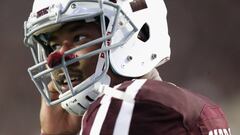COLLEGE STATION, TX - NOVEMBER 12: Myles Garrett #15 of the Texas A&amp;M Aggies warms up before playing the Mississippi Rebels at Kyle Field on November 12, 2016 in College Station, Texas.   Bob Levey/Getty Images/AFP
 == FOR NEWSPAPERS, INTERNET, TELCOS &amp; TELEVISION USE ONLY ==