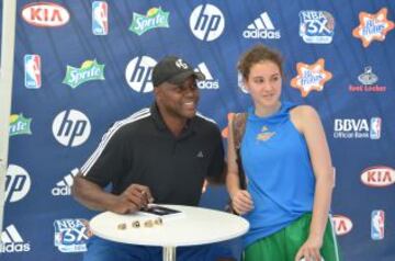 Una leyenda como Horace Grant no quiso faltar en Zaragoza '12.