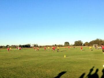 El equipo entrenó para la Florida Cup