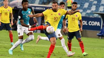 Edwin Cardona, en el 11 ideal de la fase de grupos de la Copa América elegido por los hinchas.