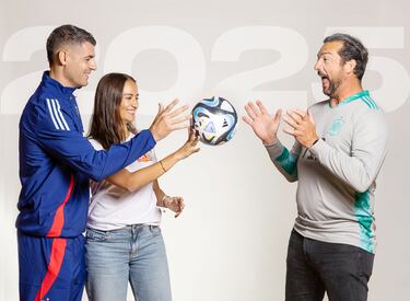 Álvaro Morata, Elena Huete Martínez y Ricardo López.