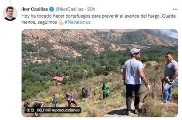 El incendio en Navalacruz, Avila, que ha devastado más de 12.000 hectáreas, ya está controlado. Según la organización ecologista WWF, es el cuarto incendio más grave de la historia de España. El mítico portero español ha estado ayudando en todo lo posible junto con sus vecinos.