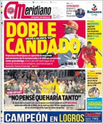 Portadas de la prensa mundial