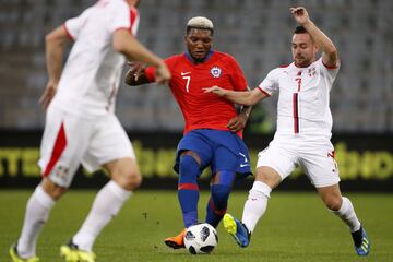 Las mejores imágenes del duelo entre Chile y Serbia en Austria