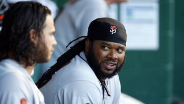 Johnny Cueto se encuentra muy c&oacute;modo en San Francisco.