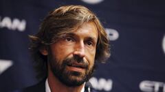 Italian international soccer player Andrea Pirlo is introduced as New York City FC&#039;s third Designed Player, at an event in New York, July 23, 2015. The 36-year-old former Juventus and Milan player will join the Major League Soccer (MLS) team for the 