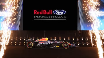 Lanzamiento del Red Bull RB19 en Nueva York en asociación con Ford.