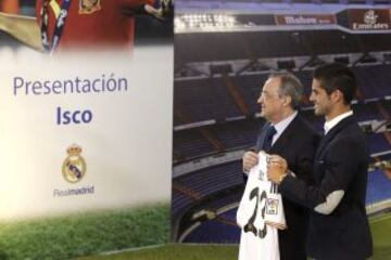 Isco con Florentino Pérez.