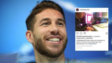 Soria publica el himno del Sevilla en Instagram y Ramos le da 'me gusta'