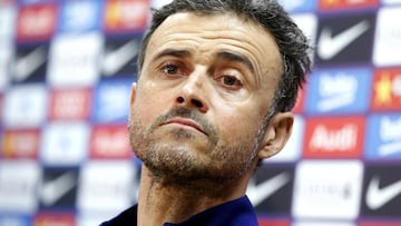 Luis Enrique this afternoon.