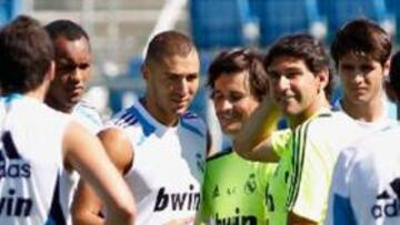 Karim Benzema ya trabaja con el Real Madrid en Valdebebas