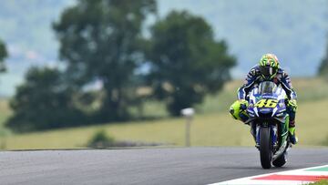 Rossi, en los libres del GP de Italia.