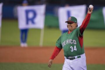 Action photo during the match Mexico vs Italia corresponding of the World Baseball Classic 2017,  in Jalisco. 

Foto durante el partido Mexico vs Italia correspondiente al Clasico Mundial de Beisbol 2017, en Jalisco, en la foto: Fernando Valenzuela

09/03/2017/MEXSPORT/Cristian de Marchena