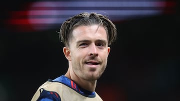 London (United Kingdom), 17/10/2023.- Jack Grealish of England warms up during the UEFA EURO 2024 group C qualification round match between England and Italy in London, Britain, 17 October 2023. (Italia, Reino Unido, Londres) EFE/EPA/NEIL HALL
