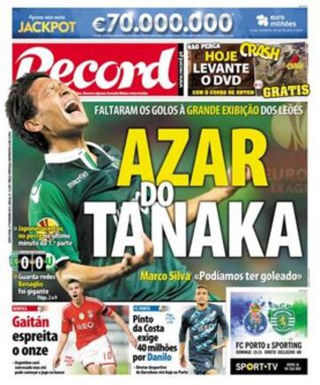 Portadas de la prensa deportiva