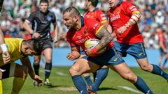 Imagen de un partido de los Leones de la Selecci&oacute;n Espa&ntilde;ola de Rugby ante Ruman&iacute;a.