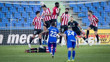 Falta lanzada por el Getafe ante el Athletic la temporada pasada