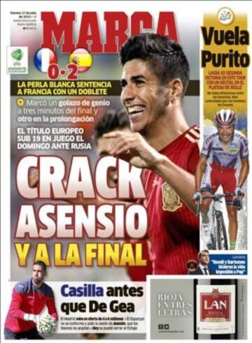 Portadas de la prensa deportiva