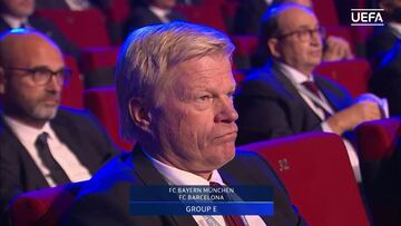 La c¨¢mara se centr¨® en Kahn cuando le toc¨® el Bar?a al Bayern