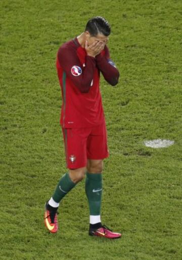 Cristiano Ronaldo después de fallar el penalti.