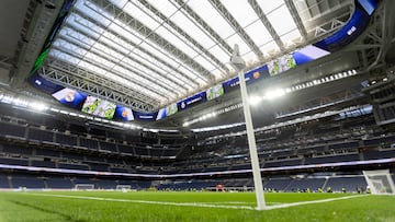 El nuevo videmarcador del estadio Santiago Bernabéu se estrena el día del Clásico. Así de impresionante se ve.
