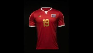 Primera equipación de la Selección de Costa Rica.