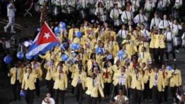 DESFILE. Los deportistas cubanos durante los Juegos de Londres.