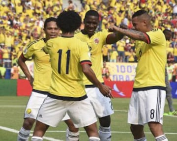 Las mejores imágenes del partido entre Colombia y Ecuador