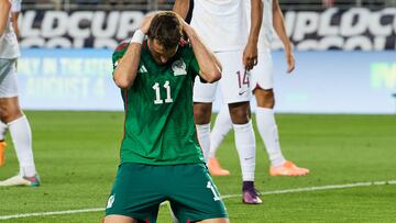 during the game Mexico (Mexican National Team) vs Qatar, corresponding to group B of the CONCACAF Gold Cup 2023, at Levis Stadium, on July 02, 2023.

&lt;br&gt;&lt;br&gt;

durante el partido Mexico (Seleccion Nacional de Mexico) vs Qatar, correspondiente al grupo B de la Copa Oro de la CONCACAF 2023, en el Levis Stadium, el 02 de Julio de 2023.