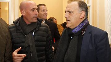 Luis Rubiales y Javier Tebas.