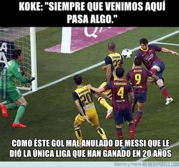 Los mejores memes el Barcelona-Atlético y la roja a Diego Costa