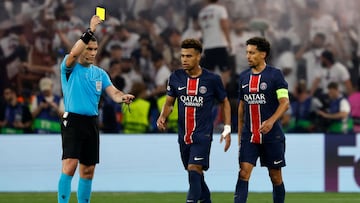 Istvan Kovacs, en la final de la Champions League entre PSG e Inter.