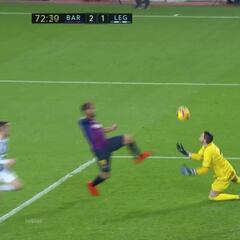 La entrada de Luis Suárez a Cuéllar: fotograma a fotograma