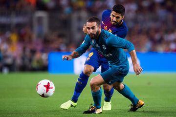 Luis Suárez and Dani Carvajal.