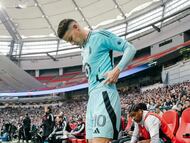 James Rodríguez en un partido de Minnesota United.
